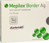 MEPILEX Border Ag Schaumverb.7x7,5 cm steril