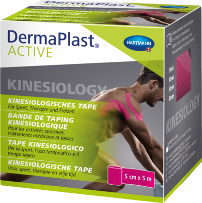 DERMAPLAST Active Kinesiology Tape 5 cmx5 m pink